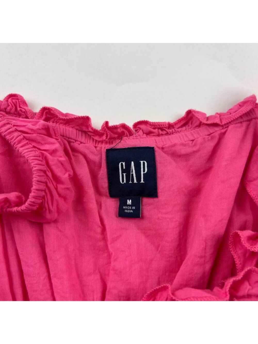 GAP Pink Cotton Eyelet Midi Dress M - Picture 3 of 7